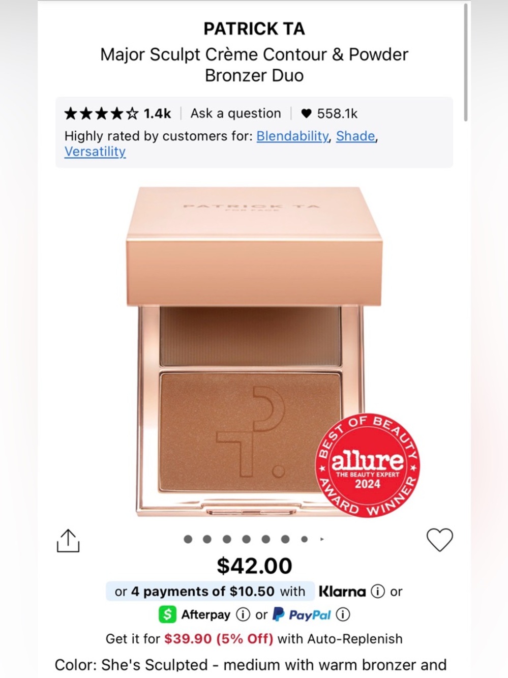 Patrick Ta Bronze Crème Contour & Powder Bronzer Duo